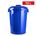 BIDONE 70 L BLU PARCHISPlastic Forte