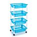 CARRELLO A 4 PIANI BLU CHIAROPlastic Forte