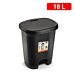 PATTUMIERA A PEDALE COLOR 18L NEROPlastic Forte