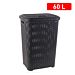 PORTABIANCHERIA RATTAN GRIGIO SCUROPlastic Forte