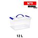 SCATOLA MULTIUSO N9 12L TRASPARENTEPlastic Forte