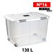 SCATOLA MULTIUSO N  16 130L PLATA F17Plastic Forte