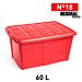 SCATOLA MULTIUSO N  18 60L ROSSO F18Plastic Forte