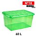 SCATOLA MULTIUSO N18 60L VERDE TRANSLUCIDAPlastic Forte