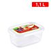 CONTENITORI BASIC RETTANGOLARE 1,1 L TRASPARENTEPlastic Forte