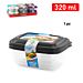 SET 2 CONTENITORI 320 ML GAMMA ELEGANCEPlastic Forte