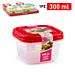 SET 2 CONTENITORI QUADRATI 300 MLPlastic Forte