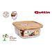 FIAMBR.CUADR. BOROSILIC.TAPA BAMBU14X14CM  QUTTINQuittin