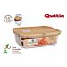 FIAMBR.RECT.BOROSILIC.TAPA BAMBU 17.5X13CM  QUTTINQuittin
