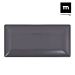 RETTANGOLARE PIATTO GRIGIO SCURO 30X15CM  ELITESoler