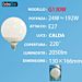 LAMPADA DI LED E27 24W 2050ML LUCE CALDAExtrastar