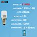 LAMPADINA LED E14 1.8W 100LM LUCE CALDAExtrastar