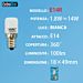 LAMPADINA LED E14 1.8W 100LM LUCE FREDDAExtrastar