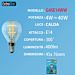 LAMPADINA LED E14 4W 400LM LUCE CALDAExtrastar