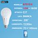 LAMPADINA LED E27 18W 1450LM LUCE FREDDAExtrastar