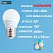 LAMPADINA LED E27 5W 400LM  2PZ LUCE CALDAExtrastar