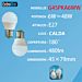LAMPADINA LED E27 6W 480LM  2PZ LUCE CALDAExtrastar