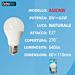 LAMPADINA LED E27 8W 640LM LUCE NATURALEExtrastar