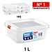 CONTENITORE FROST N 1 1L QUADRATO BASSO TRASPARENT