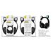 NC3172 NE, CUFFIE BLUETOOTH CON ORECCHIE DI GATTOOne Plus