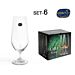 SET 6 CRISTAL BOEMIA BIRRA TAZZA 380CCSoler