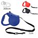 DOG RETRACTABLE LEASH L3M  25KG RED/BLUE/BLACK