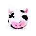 PLUSH TOY CHICKEN S HEAD/COW S HEAD H12CM WHITENobleza