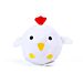 PLUSH TOY CHICKEN S HEAD/COW S HEAD H12CM WHITENobleza