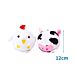 PLUSH TOY CHICKEN S HEAD/COW S HEAD H12CM WHITENobleza