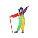 COSTUME CLOWN DONNA 7-9Atosa