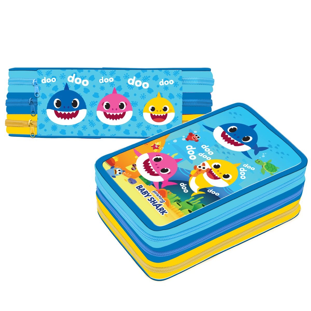 ASTUCCIO 3 ZIP BABY SHARK PREMIUM
