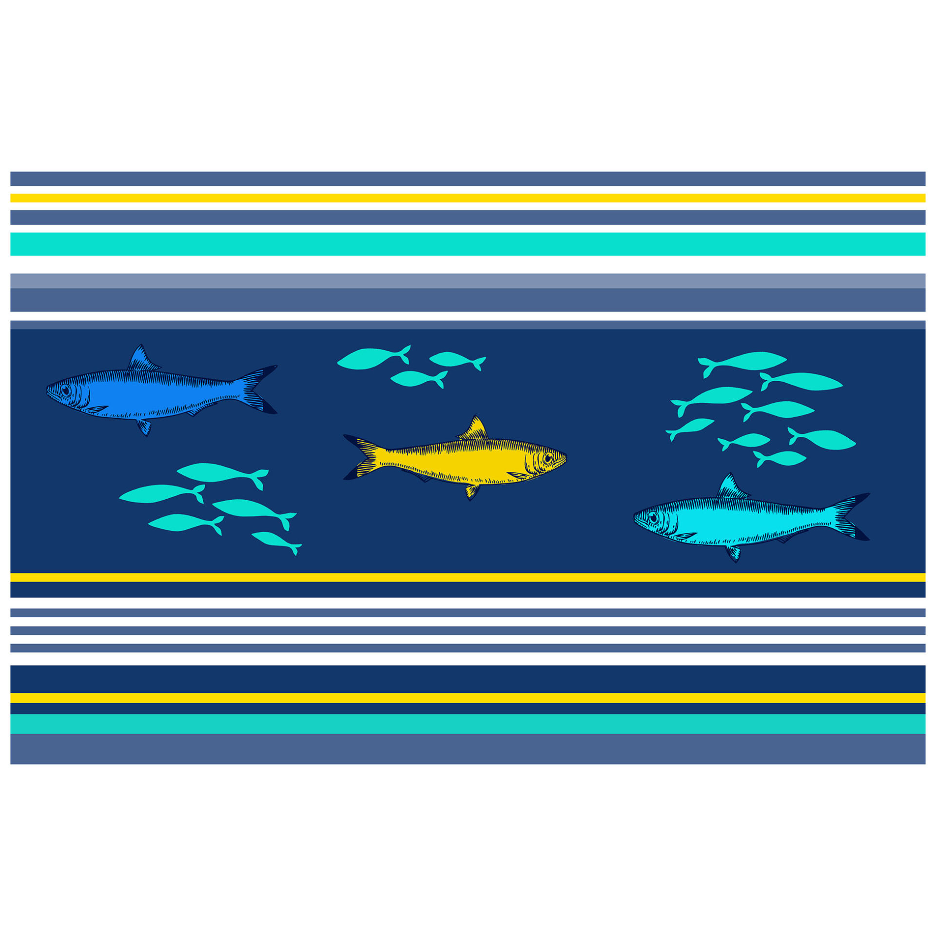 SET DA TAVOLA 28.5 X 43.5 CM PVC STAMPATO BLUE LAGL3c