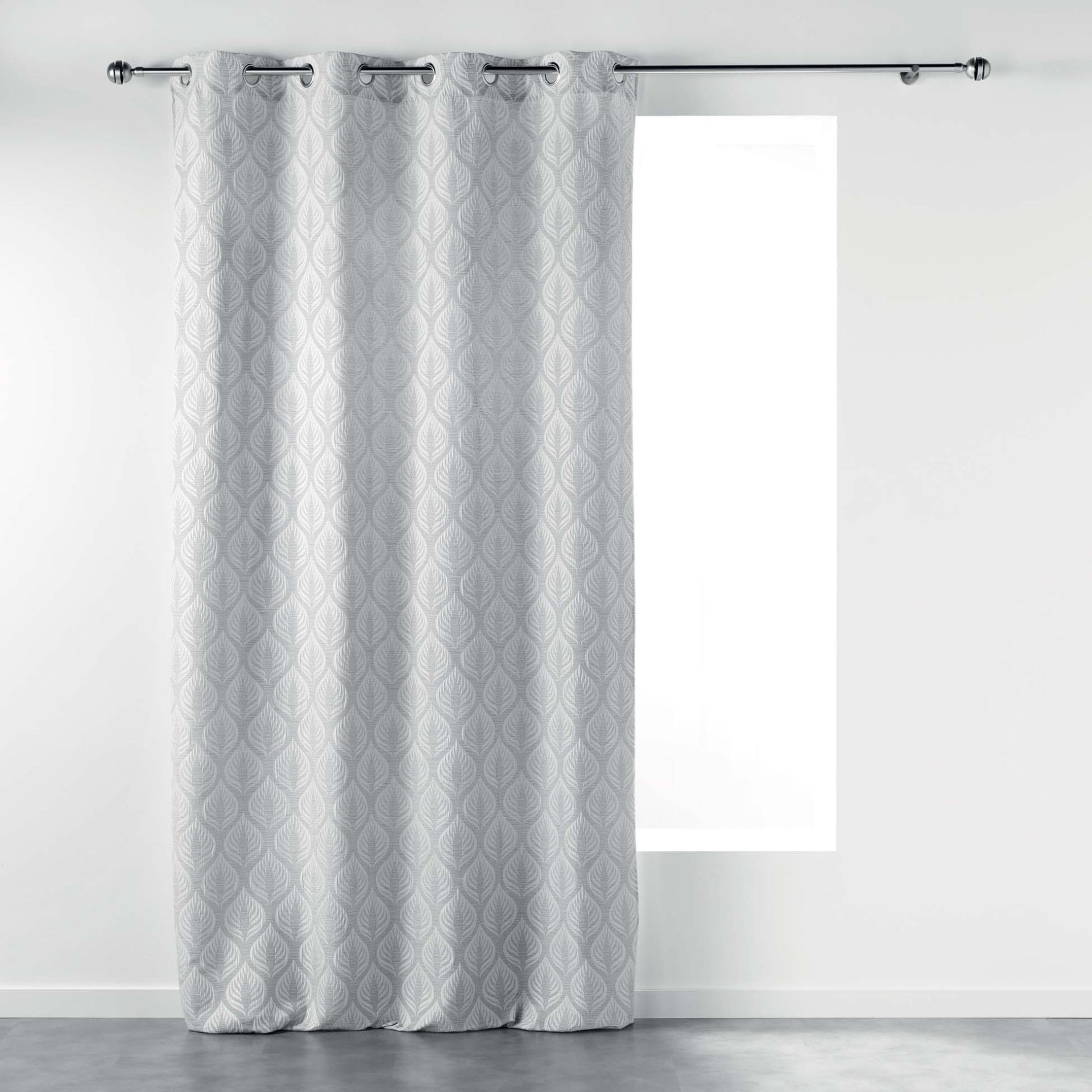 TENDA CON OCCHIELLI 140 X 260 CM JACQUARD OXALISL3c