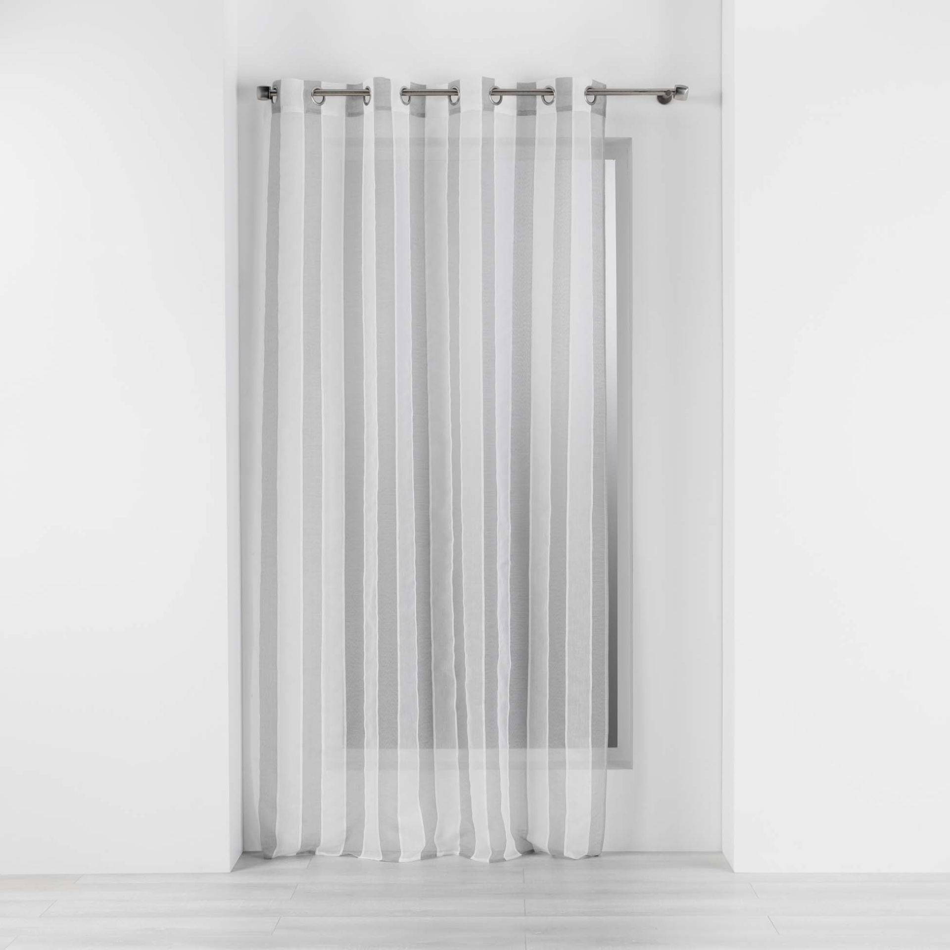 TENDAGGIO CON OCCHIELLI 140 X 280 CM TESSUTO NATUR