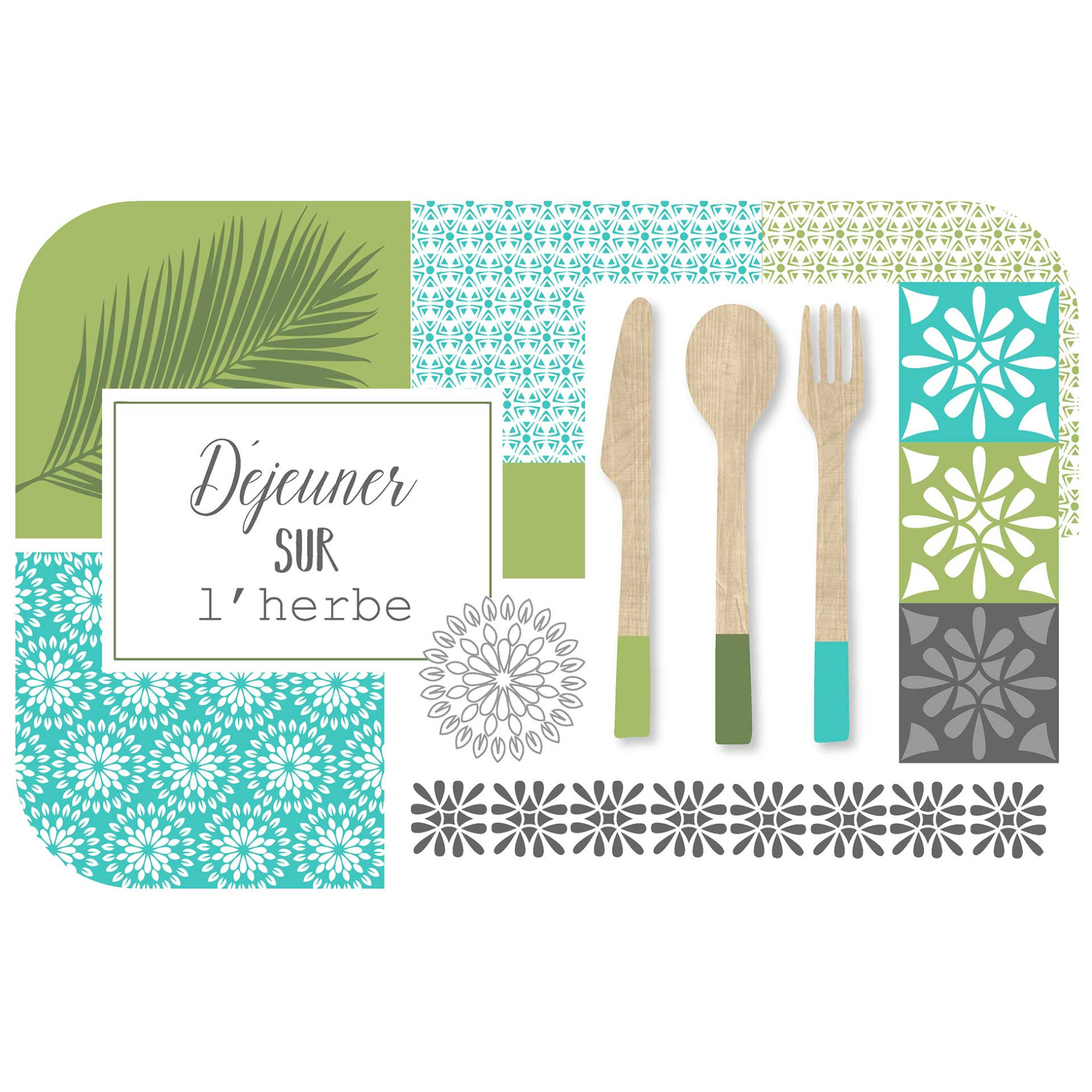 SET DA TAVOLA 28.5 X 44 CM POLIPROPILENE OPACO CHA