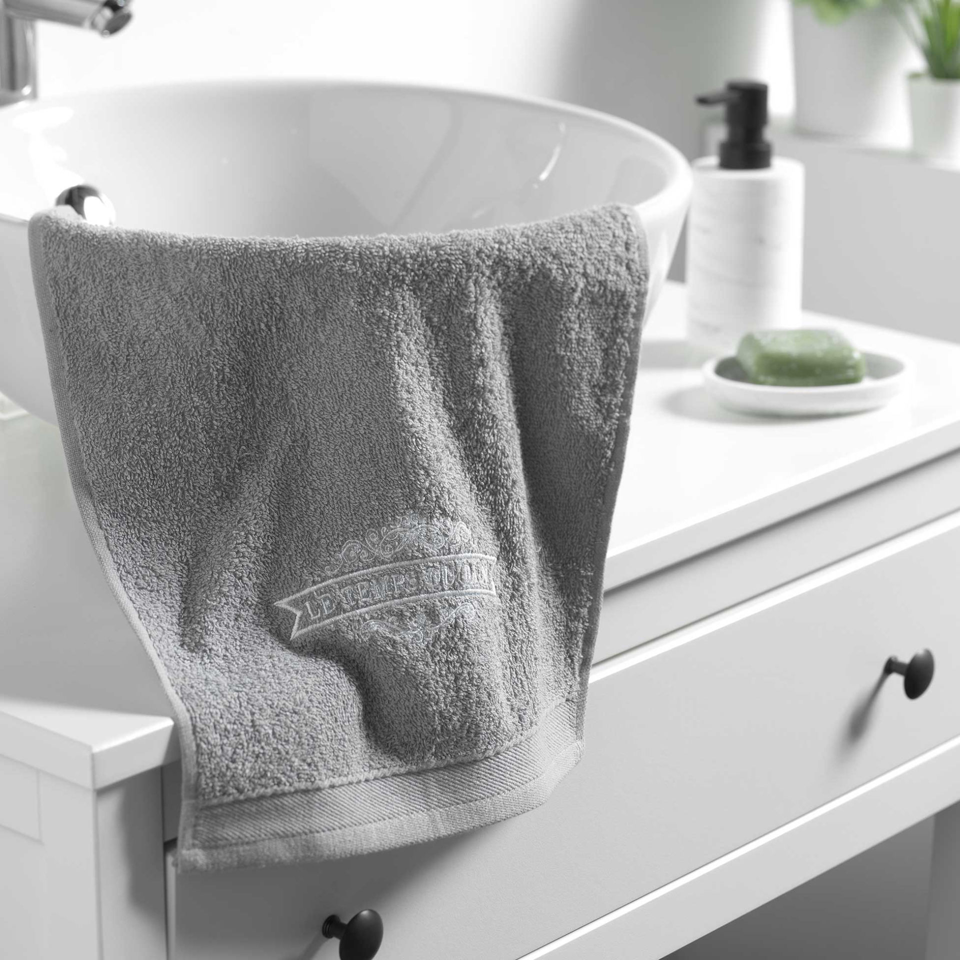 ASCIUGAMANO PER OSPITI 30 X 50 CM SPUGNA RICAMATA