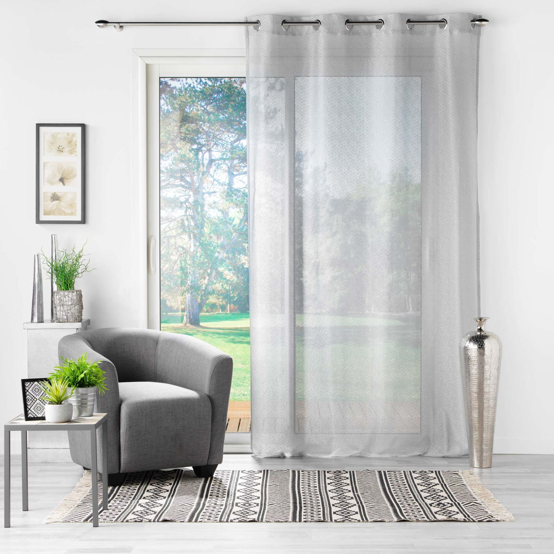 TENDAGGIO CON OCCHIELLI 140 X 280 CM MAGLIA CASTILL3c