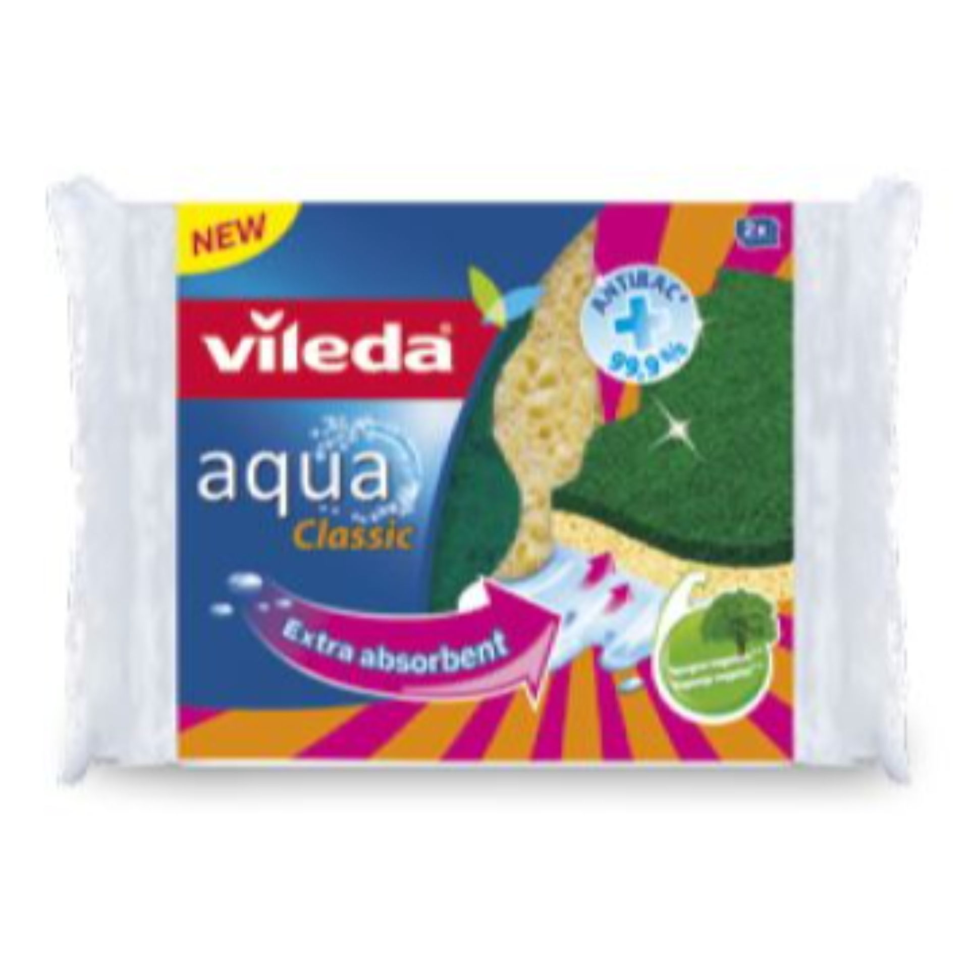 VILEDA SPUGNA ABRASIVO AQUA (2PZ)Vileda