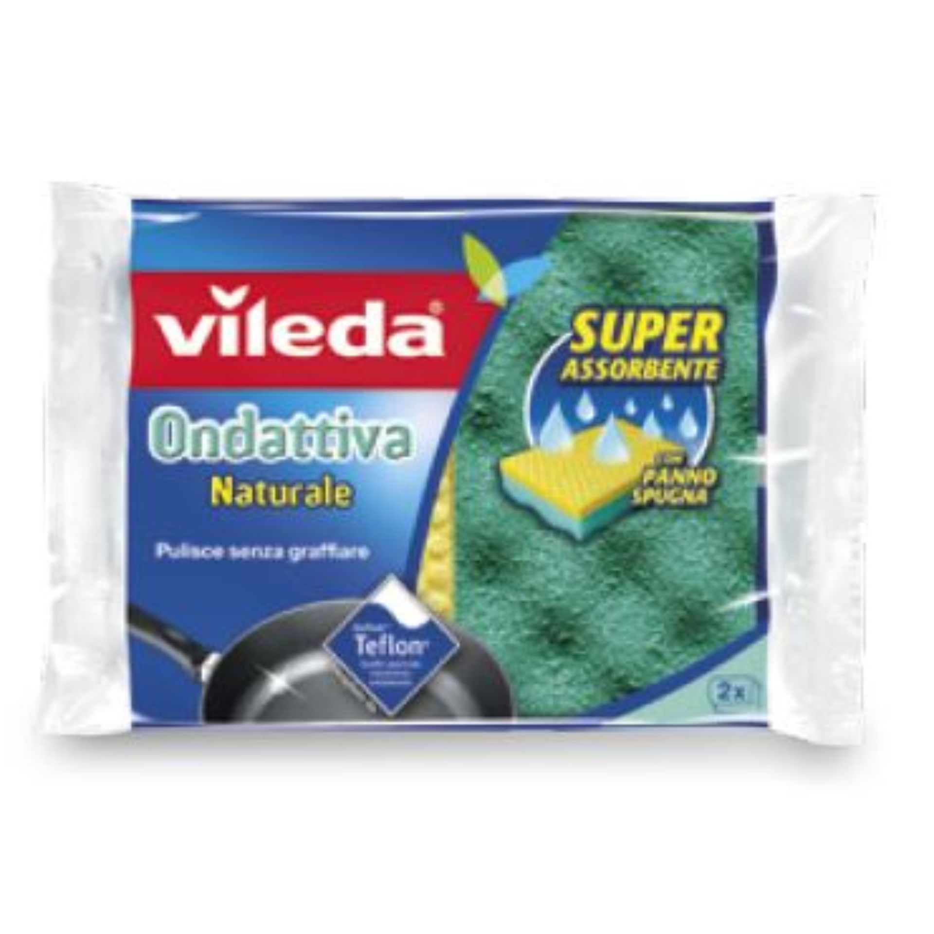 VILEDA SPUGNA ONDATTIVA NATURALE 2 PZVileda
