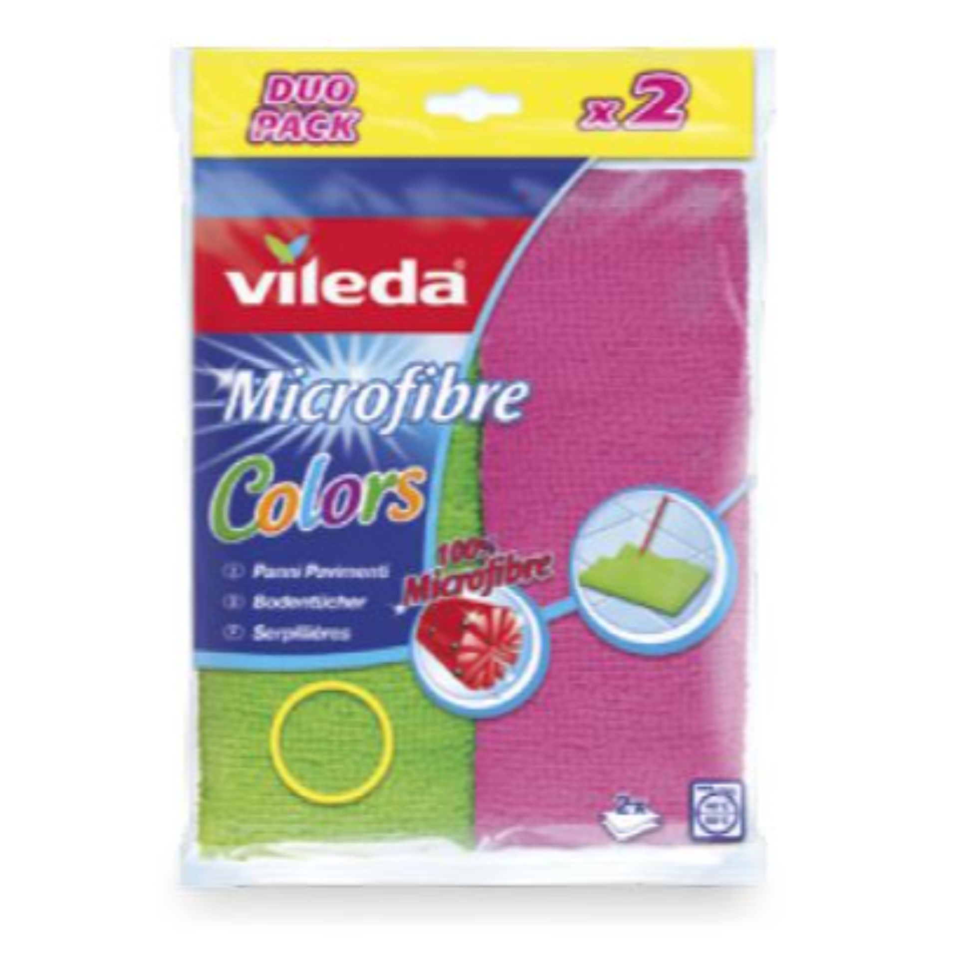 VILEDA PANNO PAVIMENTI MICROFIBRE COLORS 2PVileda