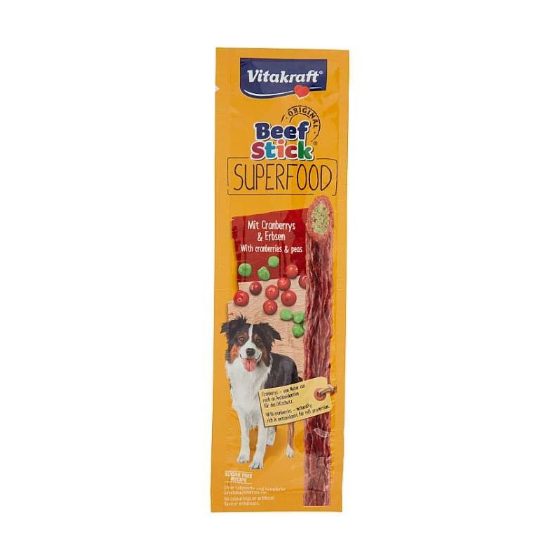 BEEF STICK SUPERFOOD PISELLI/MIRTILLI ROSSIVitakraft