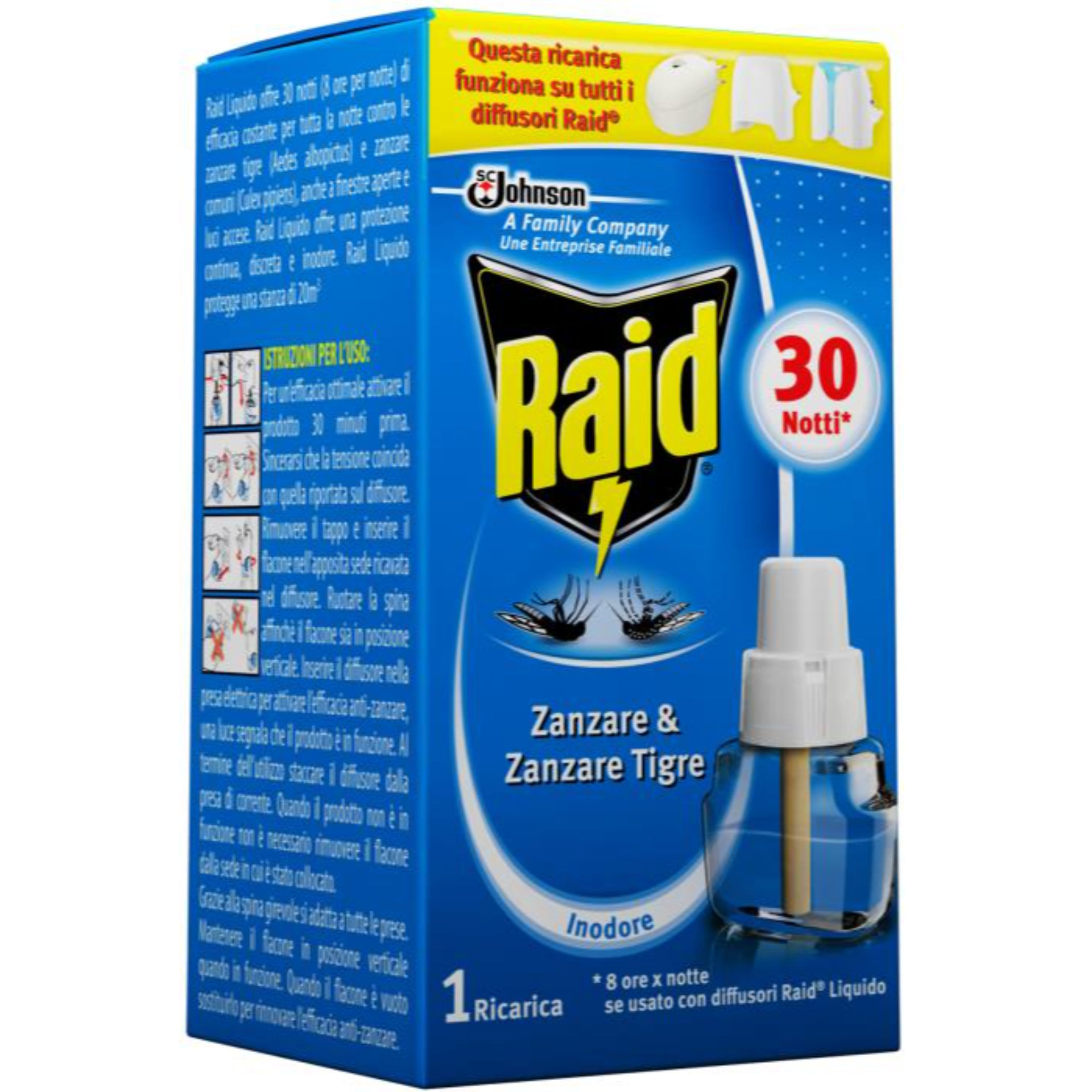 RAID LIQUIDO RICARICA 30 NOTTI A.171Raid