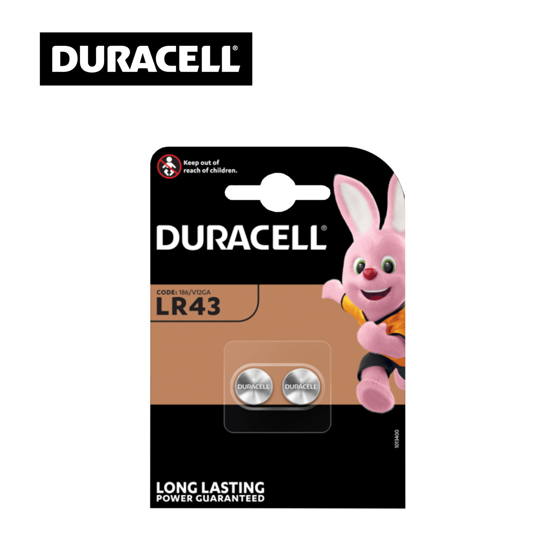 DURACELL BATTERIE A BOTTONE ALCALINE DA 1,5V 2 PZ LR43Duracell