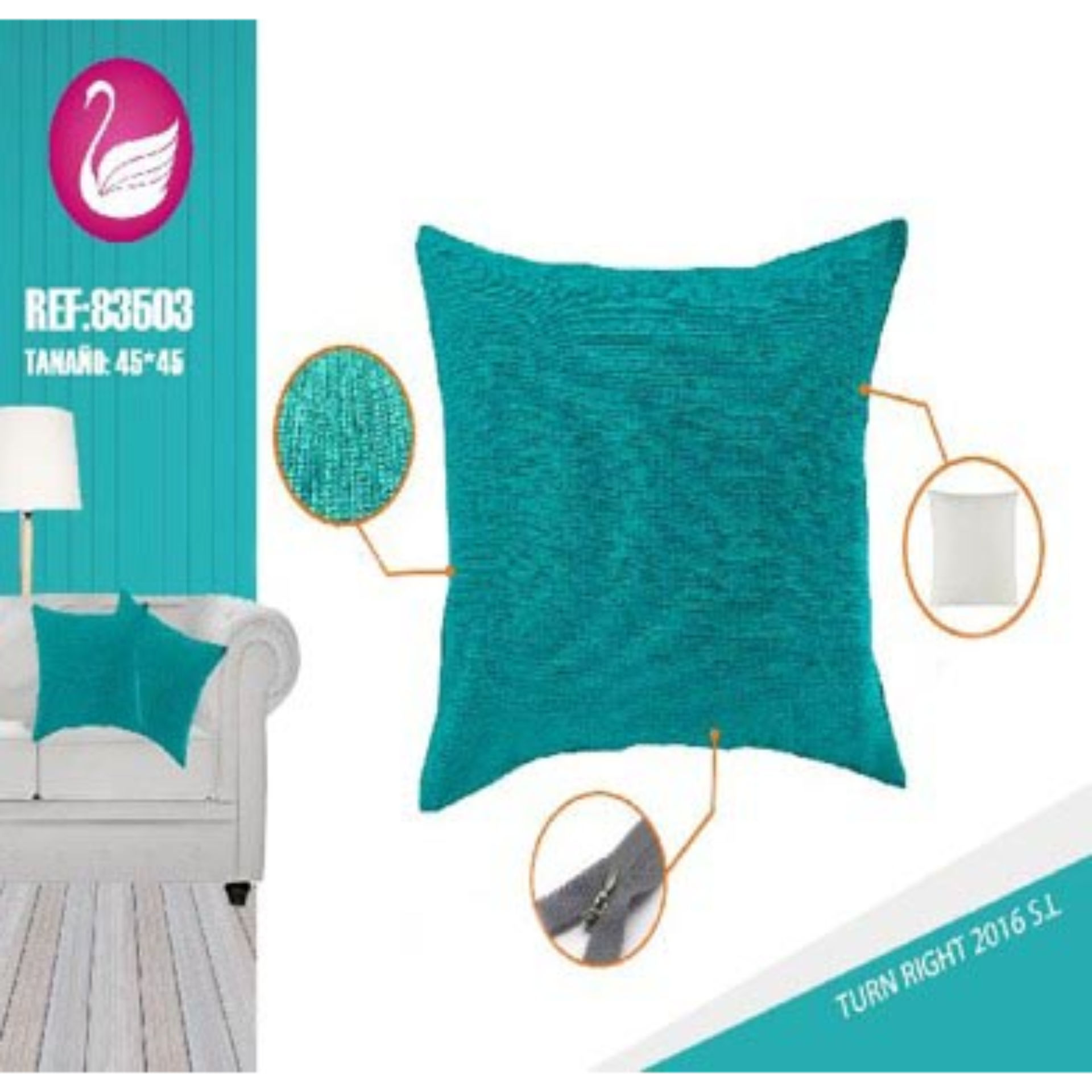 CUSCINO CINIGLIA BLU 45*45Bravo1997