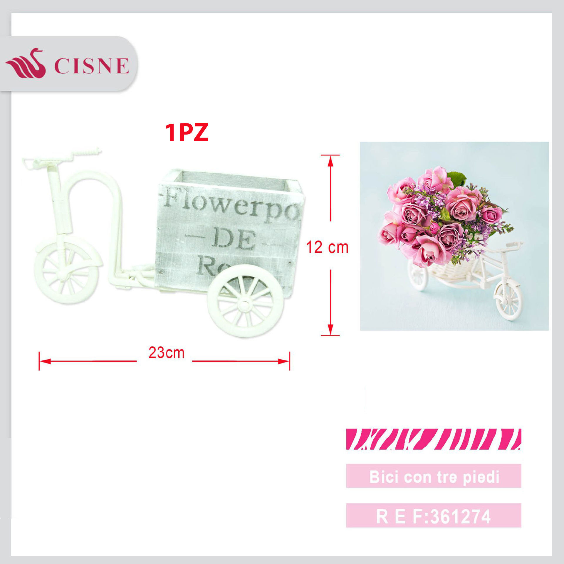 SCATOLA TRICICLI GRIGIO 23*9.5*12CMParty Go