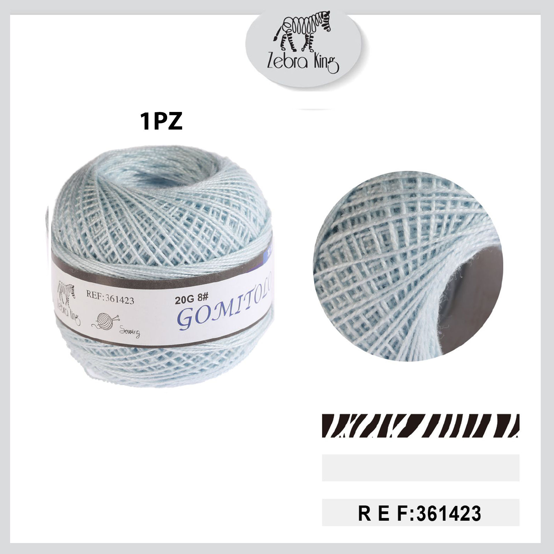 GOMITOLO DI COTONE CELESTEParty Go