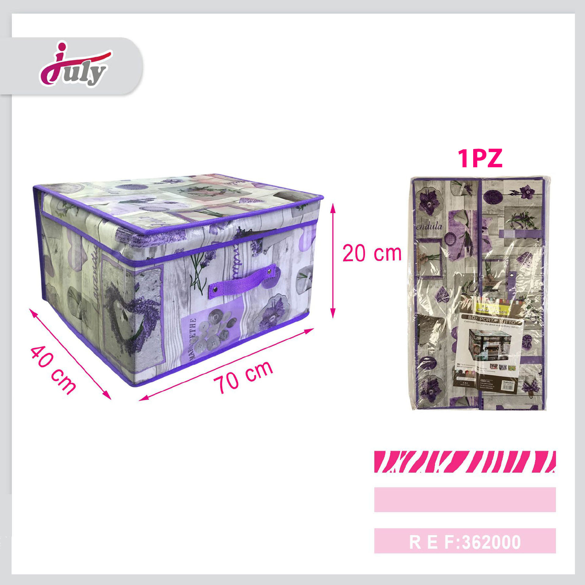 SCATOLA DI IMMAGAZZINAGGIO IMPERMEABILE 70*40*20CMParty Go