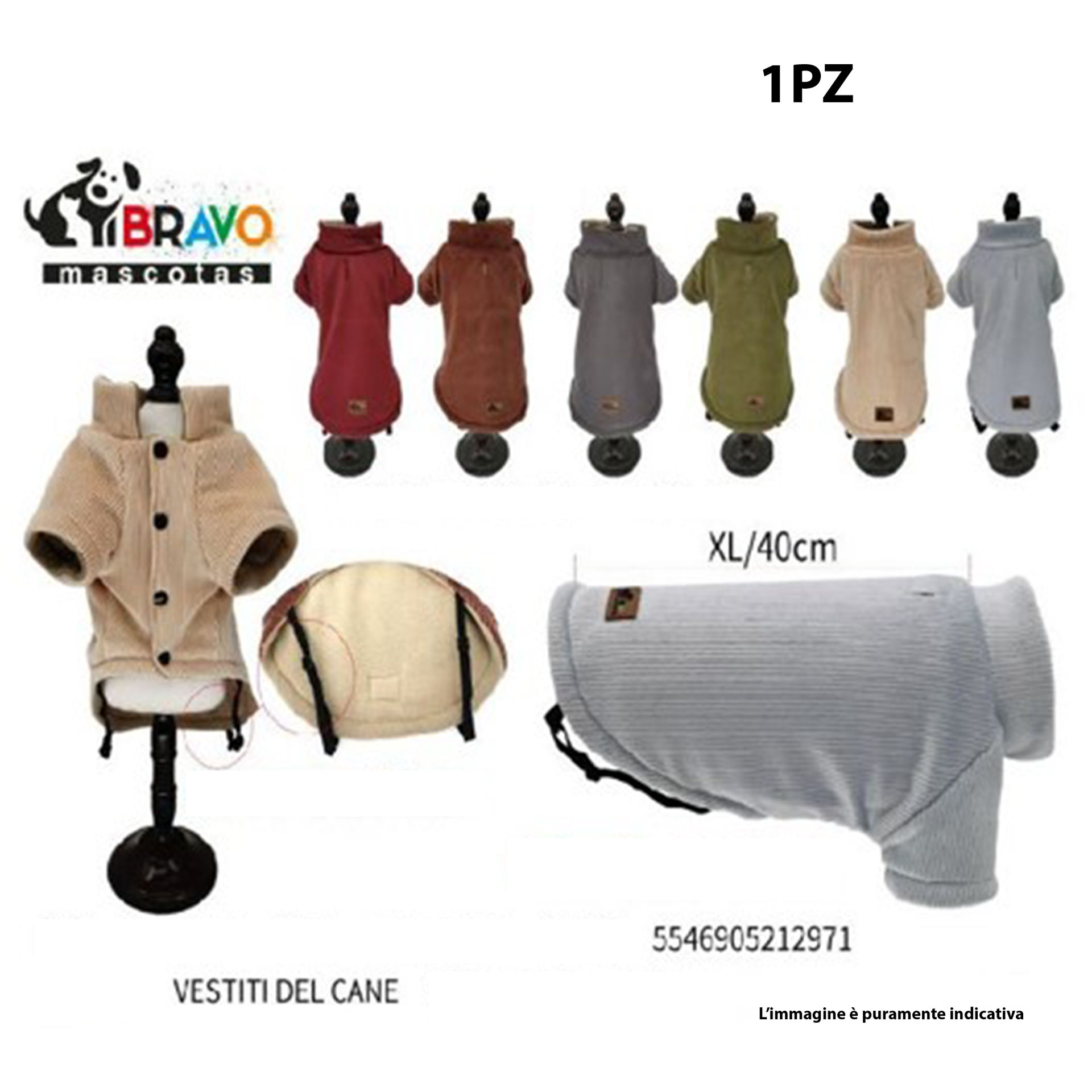 VESTITI DEL CANE XL/40CMBravo1997