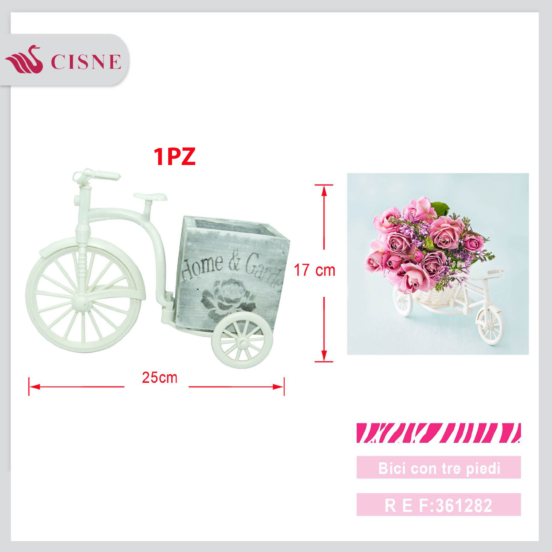 SCATOLA TRICICLI GRIGIO GRANDE 25*17*11.5CM