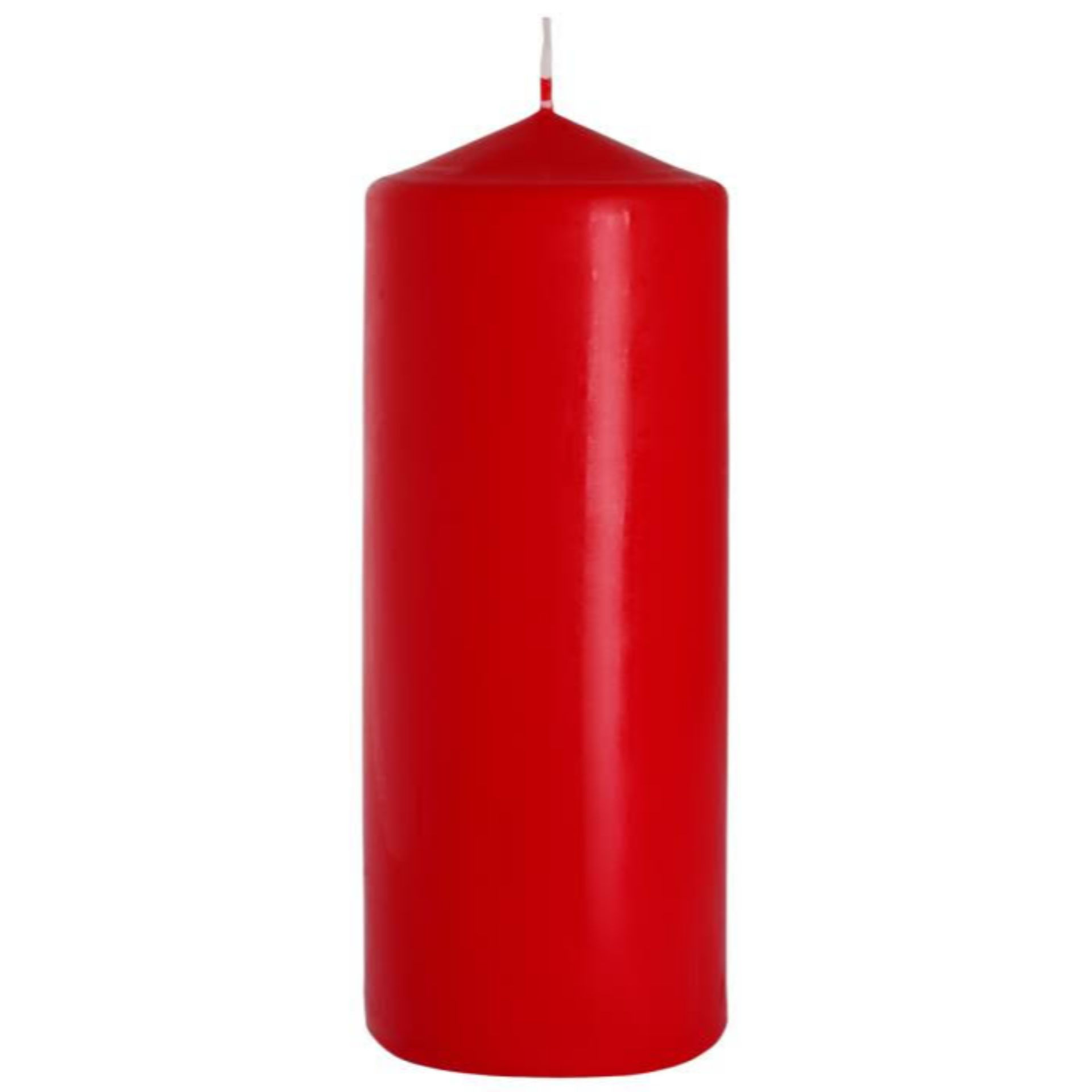 BISPOL CAND. DIAM.7,8X20CM. ROSSO L215